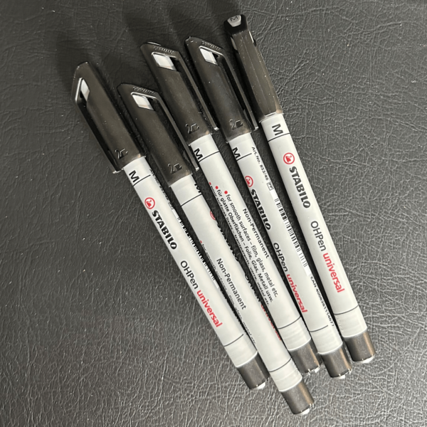 Marker Pen STABILO Black Marker (5)