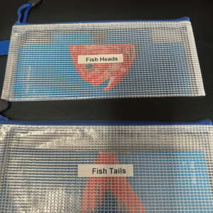 Pencil Case Mesh Bag with Dymo