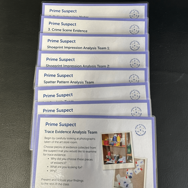 Cards: Prime Suspect 1 set of 8 Cards