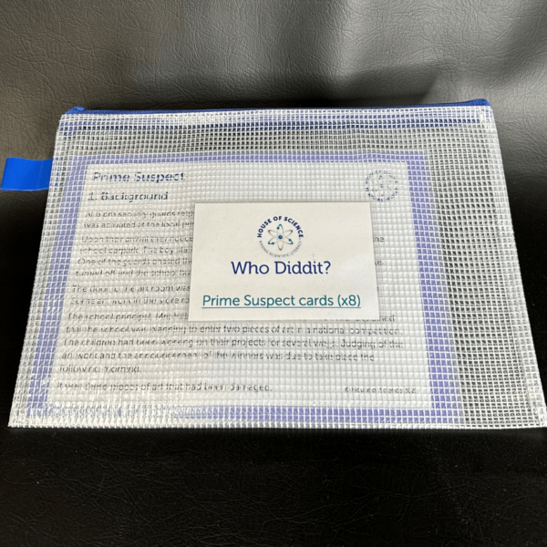 Cards Bag for Prime Suspect with Label