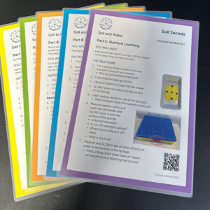 Worksheet: Get to know your Soil Part B: Soil Texture - Yellow laminated set from PP  (6)