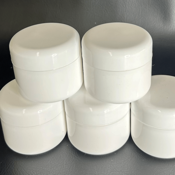 White Pot with Screw Cap lid (5)