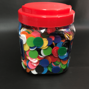 Counters Coloured (Each Jar has 100 of each colour)