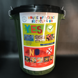 Recycling Bin with Lid (labelled)