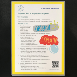 Worksheet: Polymers Part A: Playing with Polymers Yellow Laminated (12)