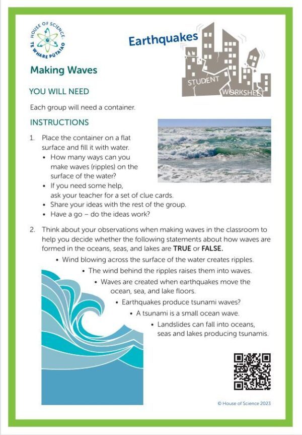Worksheet: Making Waves - Green Laminated (6)