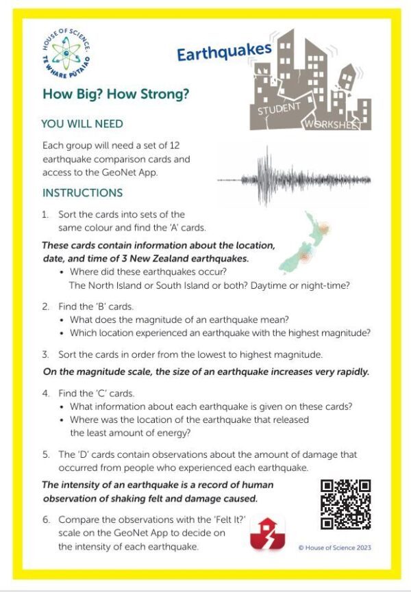 Worksheet: How Big? How Strong? Yellow Laminated (6)